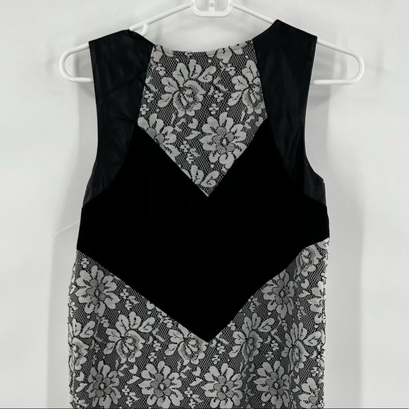 Kensie dress 2 black white lace overlay - Picture 5 of 8